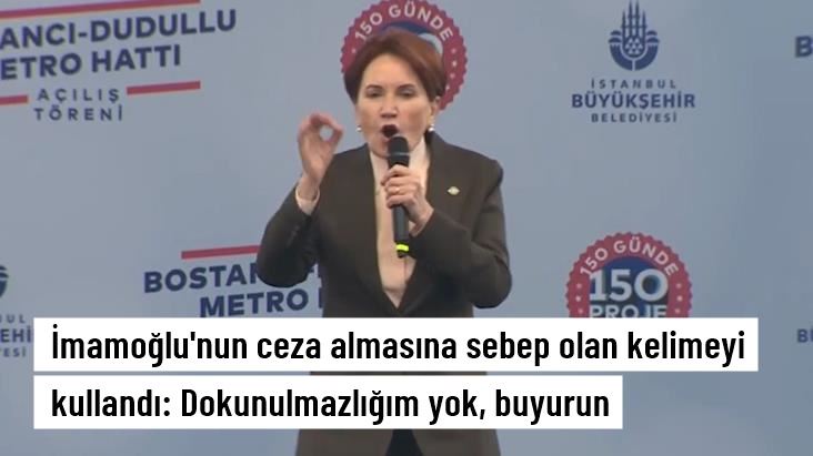 DOKUNULMAZLIĞIM YOK HAYDİ BUYURUN SİZİ BEKLİYORUM AHMAKLAR DEDİ.