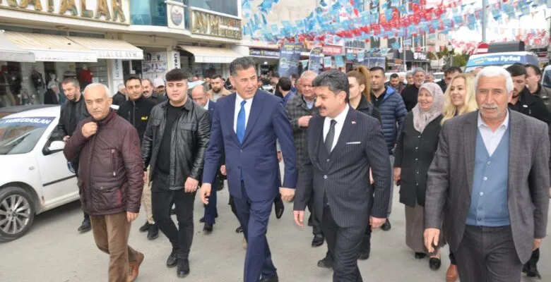 SİNAN OĞAN YERKÖY DE İYİ PARTİ İÇİN OY İSTEDİ.