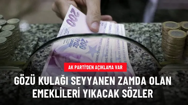 EMEKLİ SEYYANEN ZAM İSTEMİYOR ARADAKİ UÇURUMU DÜZELTİN.