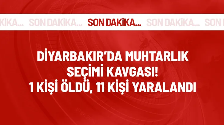 SEÇİMİN İLK CİNAYETİ DİYARBAKIR DA İŞLENDİ.