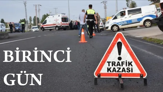 Bayram tatilinin ilk günündeki trafik kazalarında 5 ölü, 1421 yaralı