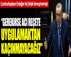 SAYIN BAŞKAN REÇETEYİ SADECE HALK MI? KULLANACAK SARAYA DA UYGULAYACAK MISINIZ?