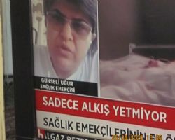 SADECE ALKIŞ YETMEZ DİYORLAR İŞİMİZİ HAK GETİRE SAĞLIK EMEKÇİLER DE PES ETTİ.