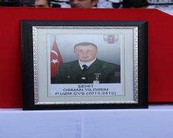 ŞEHİTPİYADE UZMAN ÇAVUŞ OSMAN YILDIRIM SON YOLCULUĞU NA UĞURLANDI