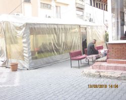 TAZİYE ÇADIRI DEĞİL ÇAY OCAĞI ÇADIRI.