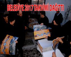 HER YIL OLDUĞU GİBİ BAHŞILI BELEDİYESİ 2017 YILI TAKVİMİNİ DE DAĞITTI